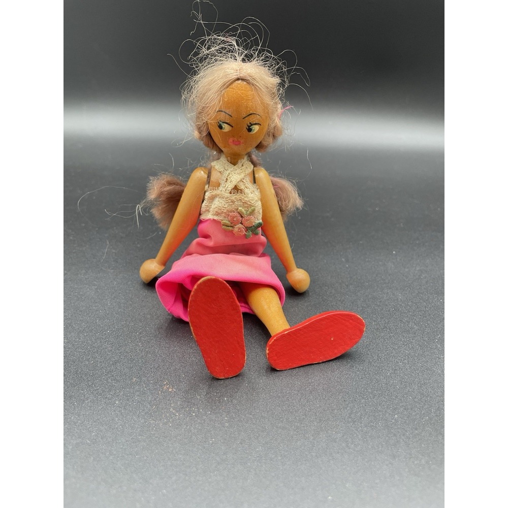 Vtg Polish peg doll